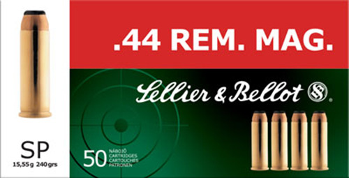 Ammunition Sellier&Bellot Pistol 44Magnum S&B 44REM MAG 240GR SP 50/600 • Model: Pistol